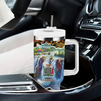 Zambian Heritage Independence 1964 Tumbler With Handle Traditional African Seamless Pattern