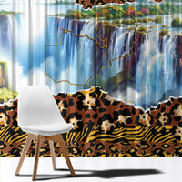 Zambian Heritage Independence 1964 Window Curtain Traditional African Seamless Pattern