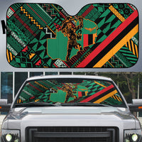 Zambia Victoria Falls Auto Sun Shade Indigenous Wild Animal Skins Tribal Patchwork