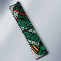 Zambia Victoria Falls Auto Sun Shade Indigenous Wild Animal Skins Tribal Patchwork