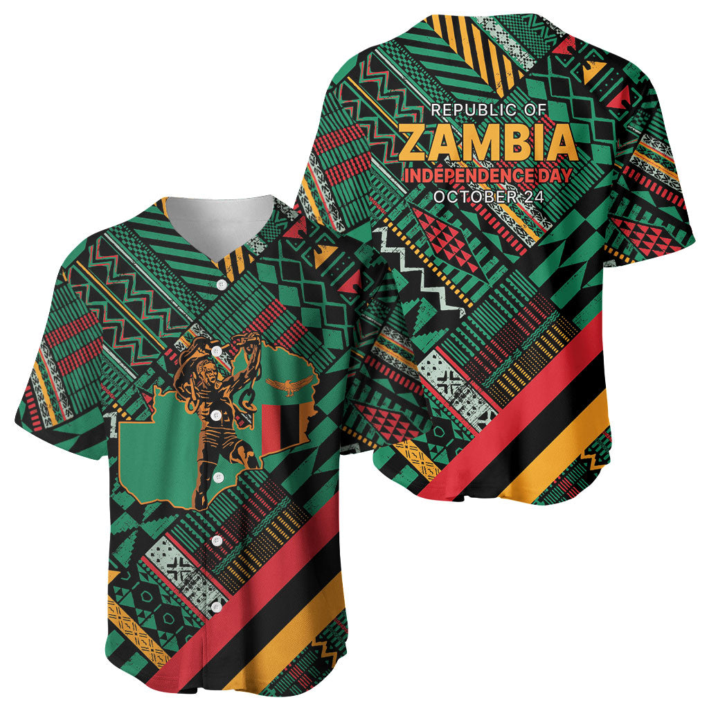 Zambia Victoria Falls Baseball Jersey Indigenous Wild Animal Skins Tribal Patchwork