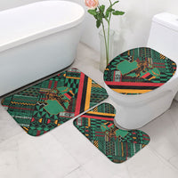 Zambia Victoria Falls Bathroom Set Indigenous Wild Animal Skins Tribal Patchwork
