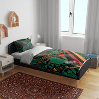 Zambia Victoria Falls Bedding Set Indigenous Wild Animal Skins Tribal Patchwork