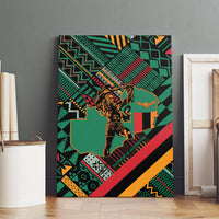 Zambia Victoria Falls Canvas Wall Art Indigenous Wild Animal Skins Tribal Patchwork