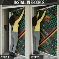 Zambia Victoria Falls Door Cover Indigenous Wild Animal Skins Tribal Patchwork