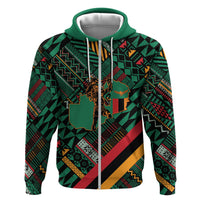 Zambia Victoria Falls Hoodie Indigenous Wild Animal Skins Tribal Patchwork