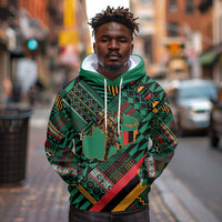 Zambia Victoria Falls Hoodie Indigenous Wild Animal Skins Tribal Patchwork