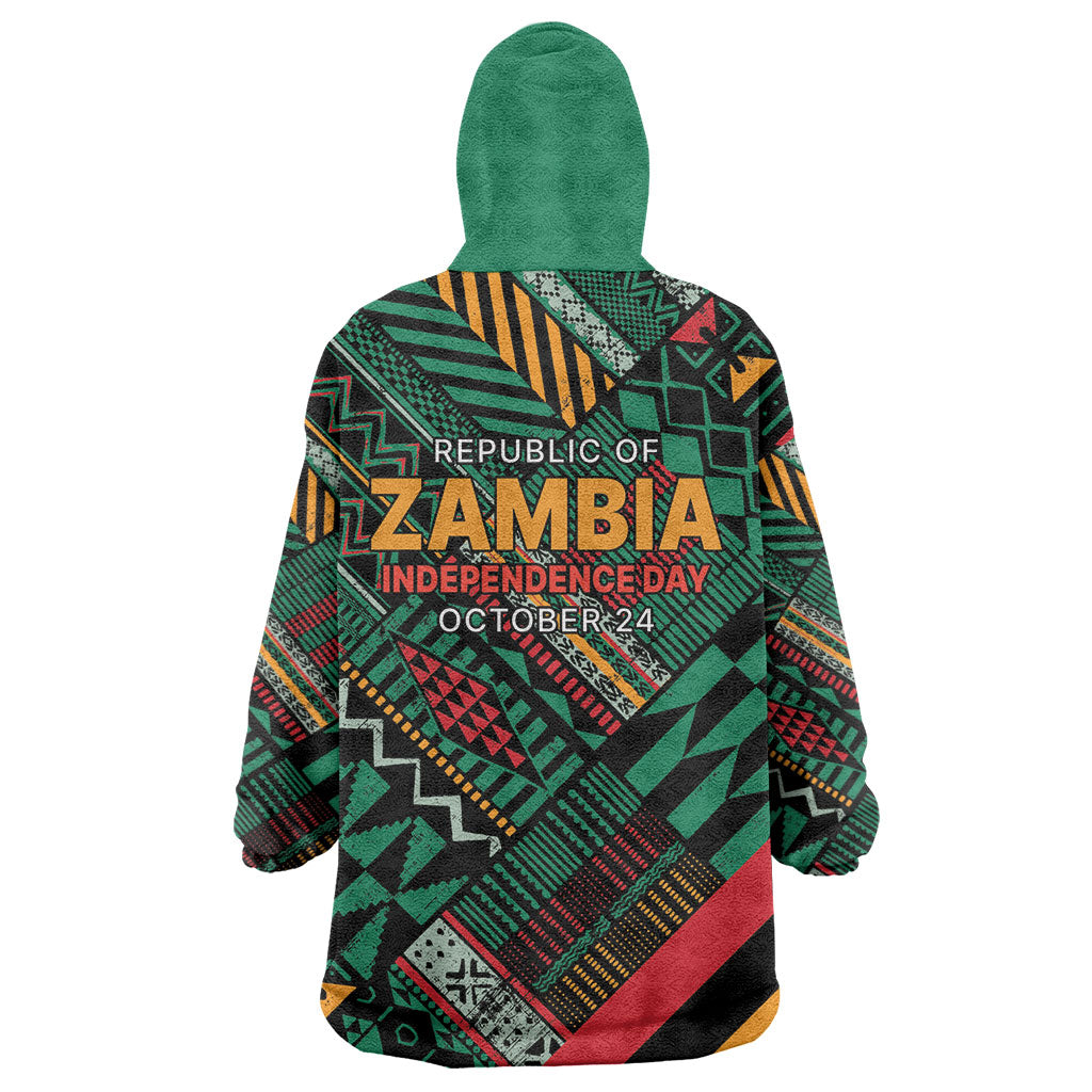 Zambia Victoria Falls Kid Wearable Blanket Hoodie Indigenous Wild Animal Skins Tribal Patchwork