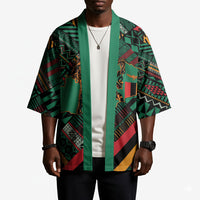 Zambia Victoria Falls Kimono Indigenous Wild Animal Skins Tribal Patchwork