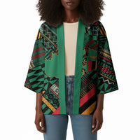 Zambia Victoria Falls Kimono Indigenous Wild Animal Skins Tribal Patchwork