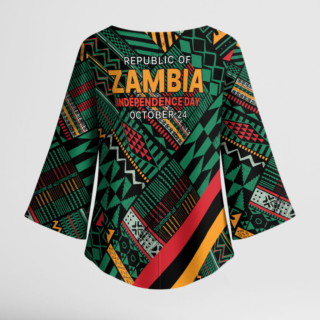 Zambia Victoria Falls Kimono Sleeve Blouse Indigenous Wild Animal Skins Tribal Patchwork