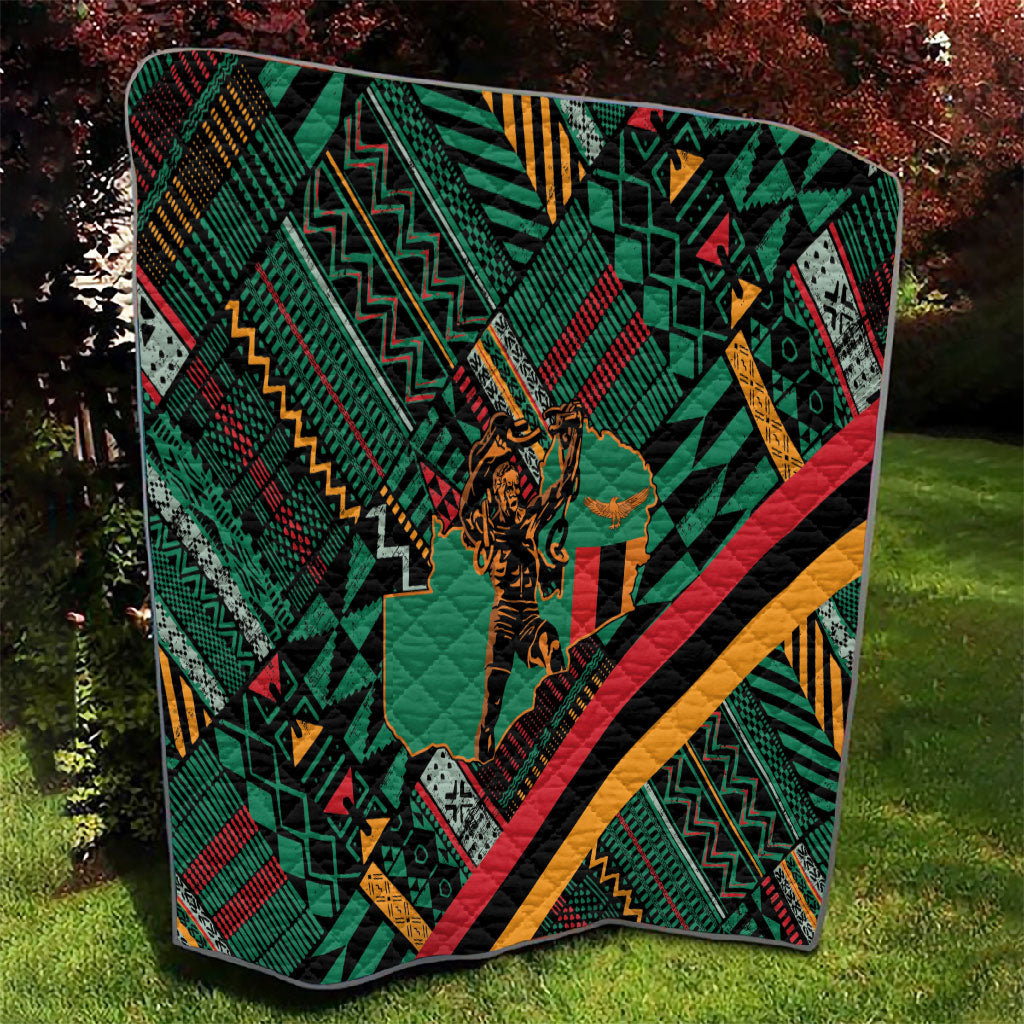 Zambia Victoria Falls Quilt Indigenous Wild Animal Skins Tribal Patchwork