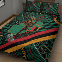 Zambia Victoria Falls Quilt Bed Set Indigenous Wild Animal Skins Tribal Patchwork
