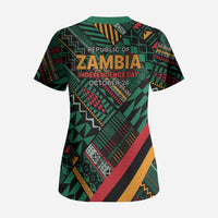 Zambia Victoria Falls Scrub Top Indigenous Wild Animal Skins Tribal Patchwork