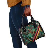Zambia Victoria Falls Shoulder Handbag Indigenous Wild Animal Skins Tribal Patchwork