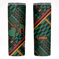 Zambia Victoria Falls Skinny Tumbler Indigenous Wild Animal Skins Tribal Patchwork