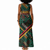 Zambia Victoria Falls Tank Maxi Dress Indigenous Wild Animal Skins Tribal Patchwork