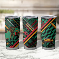 Zambia Victoria Falls Tumbler Cup Indigenous Wild Animal Skins Tribal Patchwork