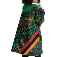 Zambia Victoria Falls Wearable Blanket Hoodie Indigenous Wild Animal Skins Tribal Patchwork
