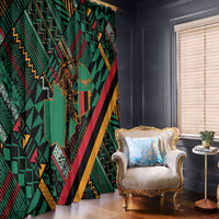 Zambia Victoria Falls Window Curtain Indigenous Wild Animal Skins Tribal Patchwork