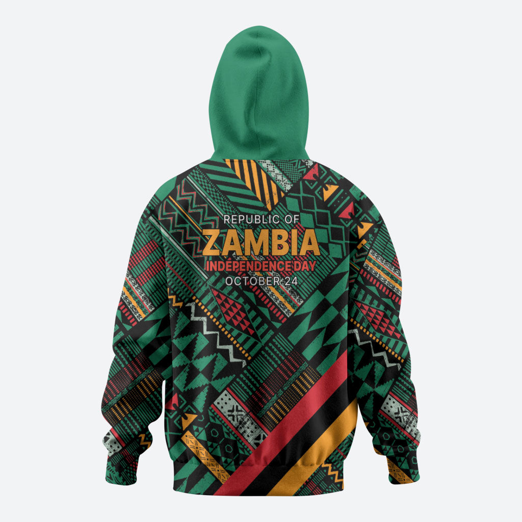 Zambia Victoria Falls Zip Hoodie Indigenous Wild Animal Skins Tribal Patchwork