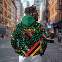 Zambia Victoria Falls Zip Hoodie Indigenous Wild Animal Skins Tribal Patchwork