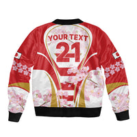 Custom Japan Rugby Bomber Jacket World Cup 2023 Go Brave Blossoms Sporty Style LT9 - Wonder Print Shop