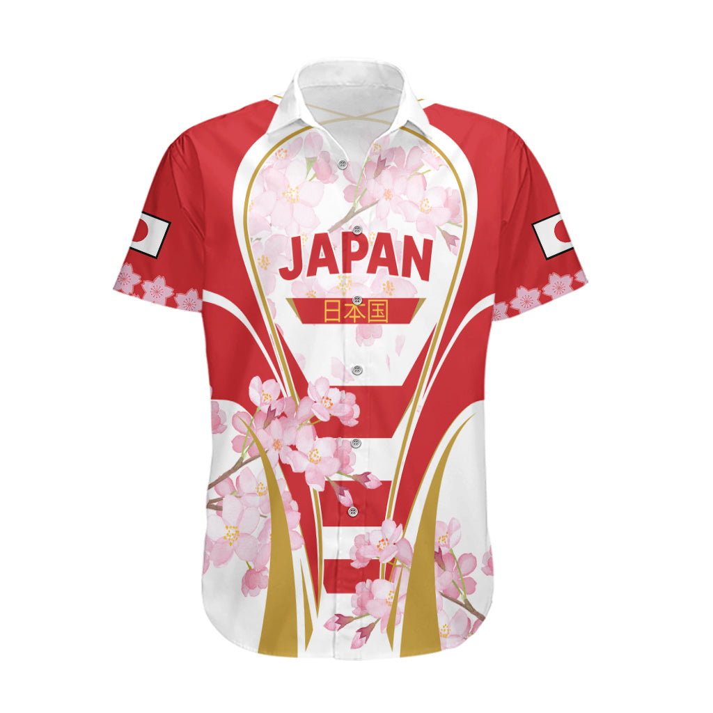 Custom Japan Rugby Hawaiian Shirt World Cup 2023 Go Brave Blossoms Sporty Style - Wonder Print Shop
