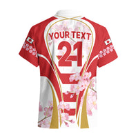 Custom Japan Rugby Hawaiian Shirt World Cup 2023 Go Brave Blossoms Sporty Style - Wonder Print Shop