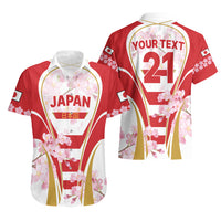 Custom Japan Rugby Hawaiian Shirt World Cup 2023 Go Brave Blossoms Sporty Style - Wonder Print Shop