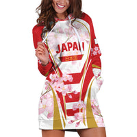 Custom Japan Rugby Hoodie Dress World Cup 2023 Go Brave Blossoms Sporty Style - Wonder Print Shop