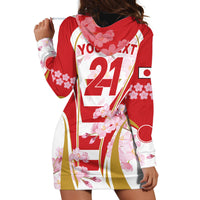 Custom Japan Rugby Hoodie Dress World Cup 2023 Go Brave Blossoms Sporty Style - Wonder Print Shop