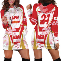 Custom Japan Rugby Hoodie Dress World Cup 2023 Go Brave Blossoms Sporty Style - Wonder Print Shop