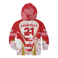 Custom Japan Rugby Kid Hoodie World Cup 2023 Go Brave Blossoms Sporty Style - Wonder Print Shop