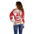 Custom Japan Rugby Off Shoulder Sweater World Cup 2023 Go Brave Blossoms Sporty Style - Wonder Print Shop