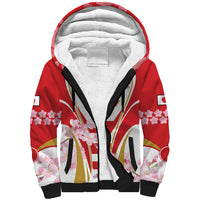 Custom Japan Rugby Sherpa Hoodie World Cup 2023 Go Brave Blossoms Sporty Style - Wonder Print Shop