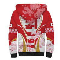 Custom Japan Rugby Sherpa Hoodie World Cup 2023 Go Brave Blossoms Sporty Style - Wonder Print Shop