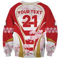 Custom Japan Rugby Sweatshirt World Cup 2023 Go Brave Blossoms Sporty Style - Wonder Print Shop