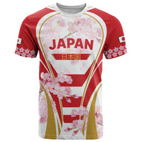 Custom Japan Rugby T Shirt World Cup 2023 Go Brave Blossoms Sporty Style - Wonder Print Shop