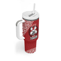 Tonga Rugby XIII Custom Tumbler With Handle Mate Ma'a Tonga with Ngatu Pattern - Wonder Print Shop