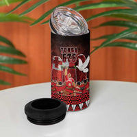 Custom Tonga 676 Haamonga a Maui 4 in 1 Can Cooler Tumbler Tongan Sipi Tau Unique Dance LT9 - Wonder Print Shop