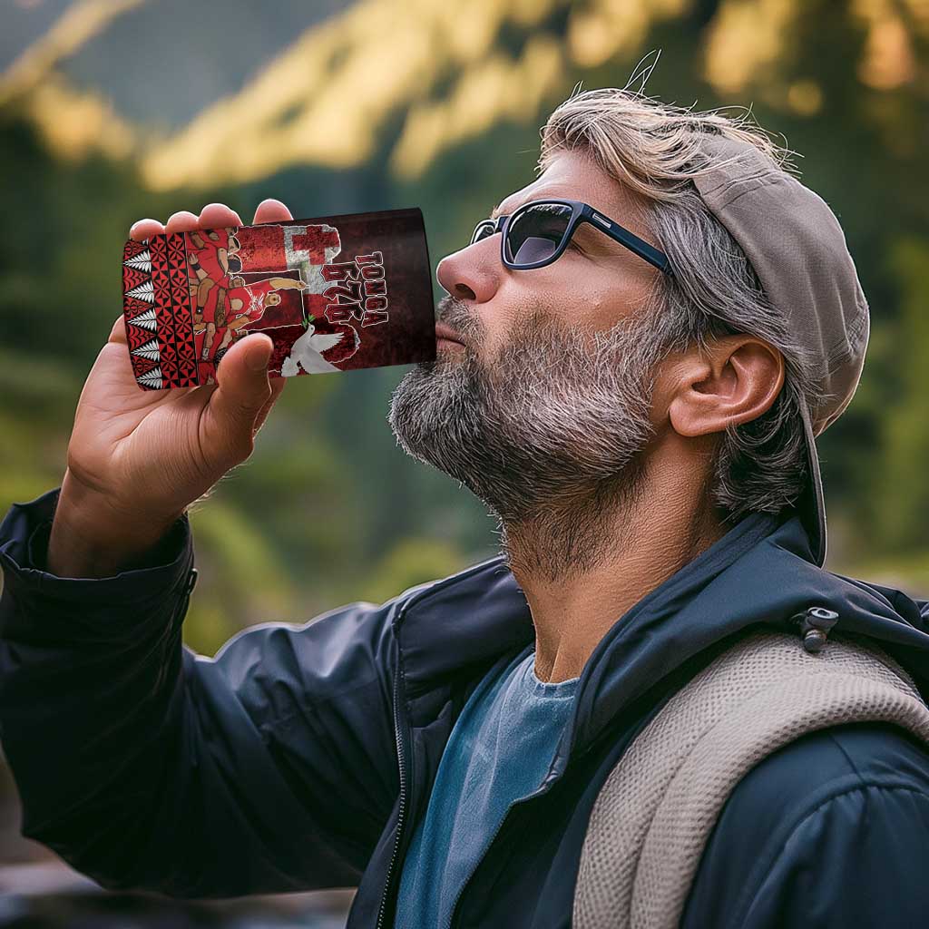 Custom Tonga 676 Haamonga a Maui 4 in 1 Can Cooler Tumbler Tongan Sipi Tau Unique Dance LT9 - Wonder Print Shop