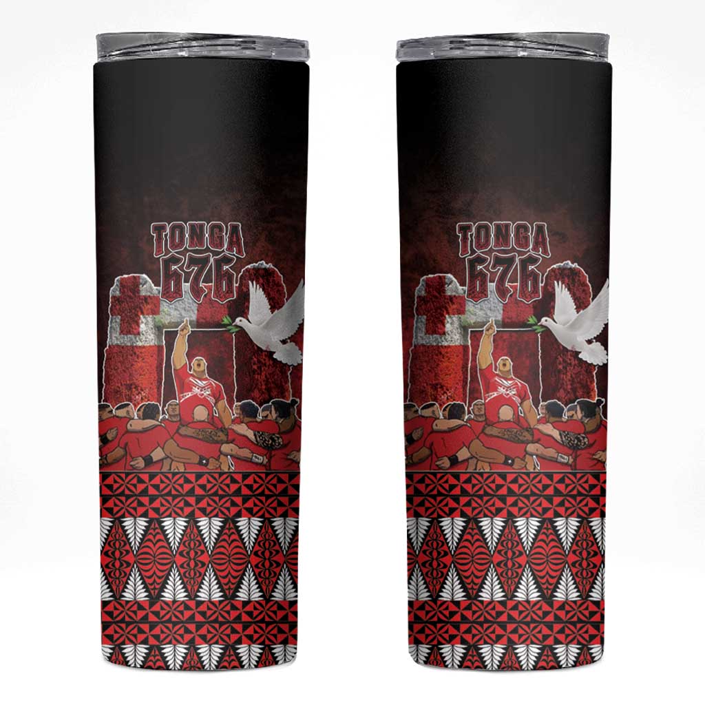 Custom Tonga 676 Haamonga a Maui Skinny Tumbler Tongan Sipi Tau Unique Dance - Wonder Print Shop