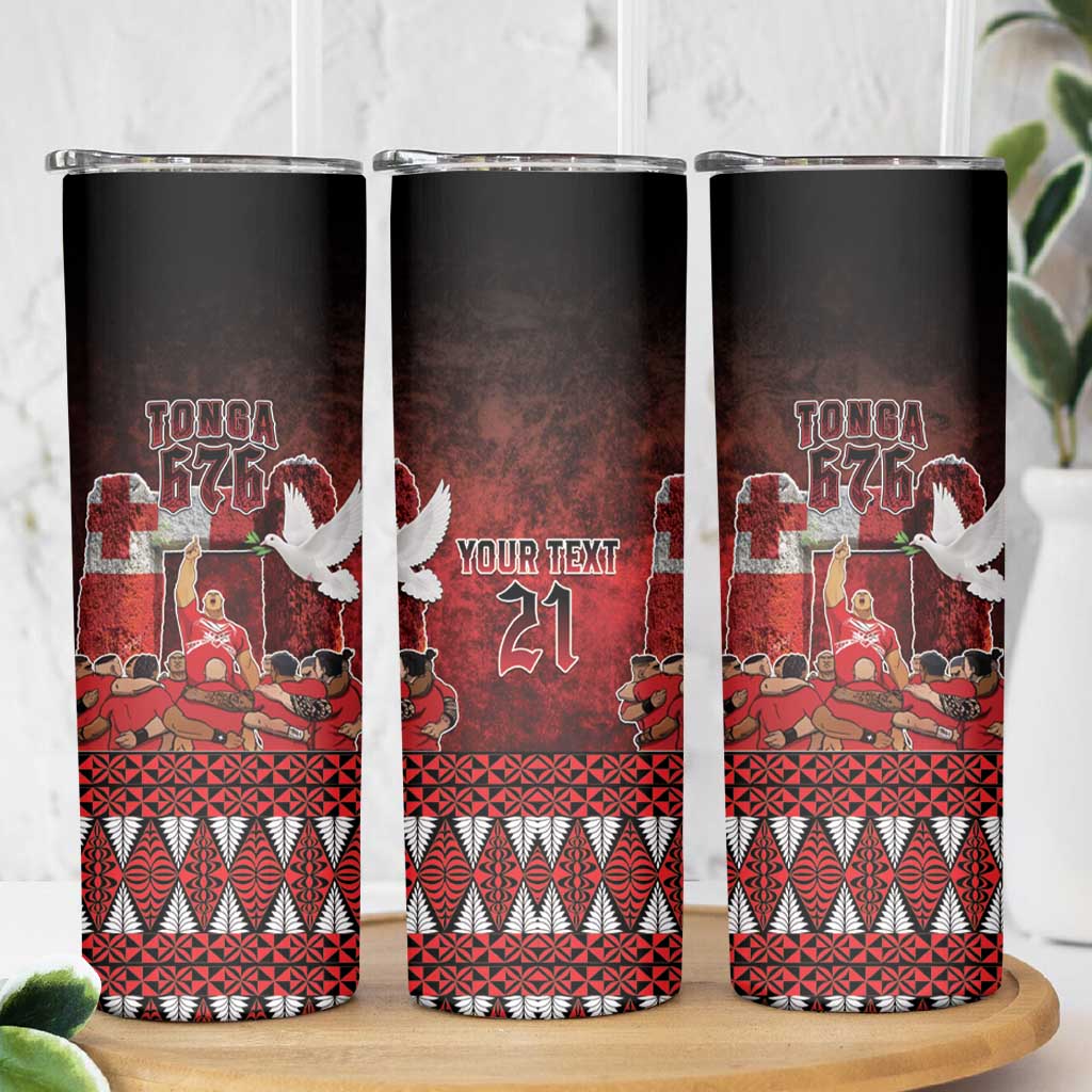 Custom Tonga 676 Haamonga a Maui Skinny Tumbler Tongan Sipi Tau Unique Dance - Wonder Print Shop