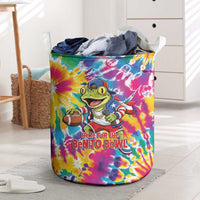 Funny Benito Coqui Frog Laundry Basket Puerto Rican Coquí Football