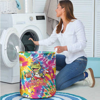 Funny Benito Coqui Frog Laundry Basket Puerto Rican Coquí Football