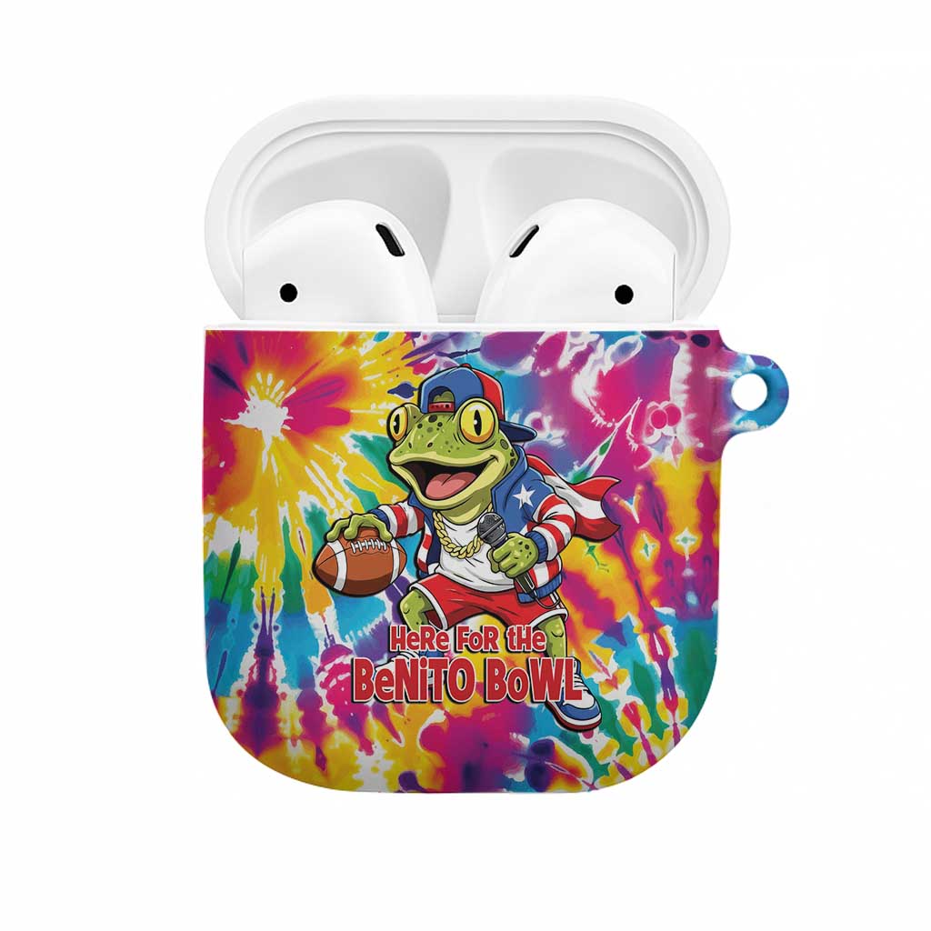 Funny Benito Coqui Frog AirPods Case Puerto Rican Coquí Football