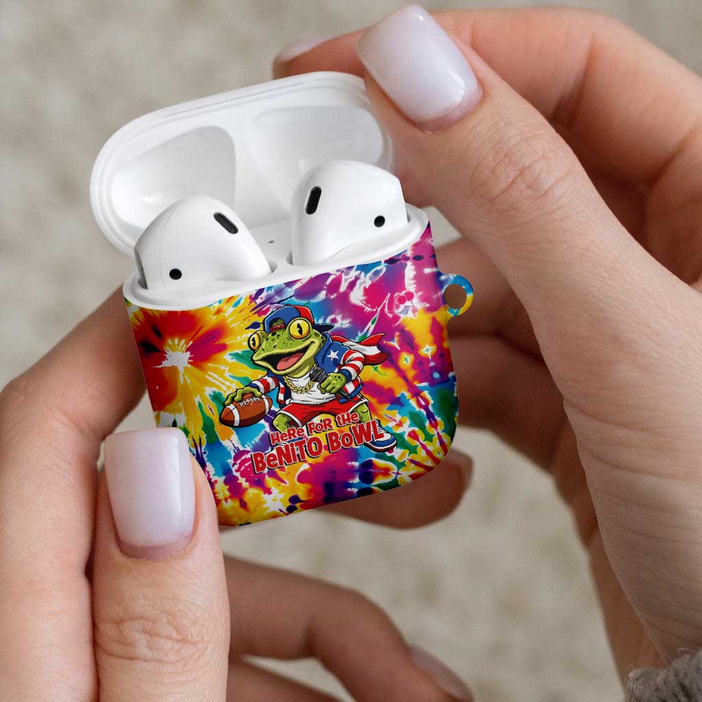 Funny Benito Coqui Frog AirPods Case Puerto Rican Coquí Football