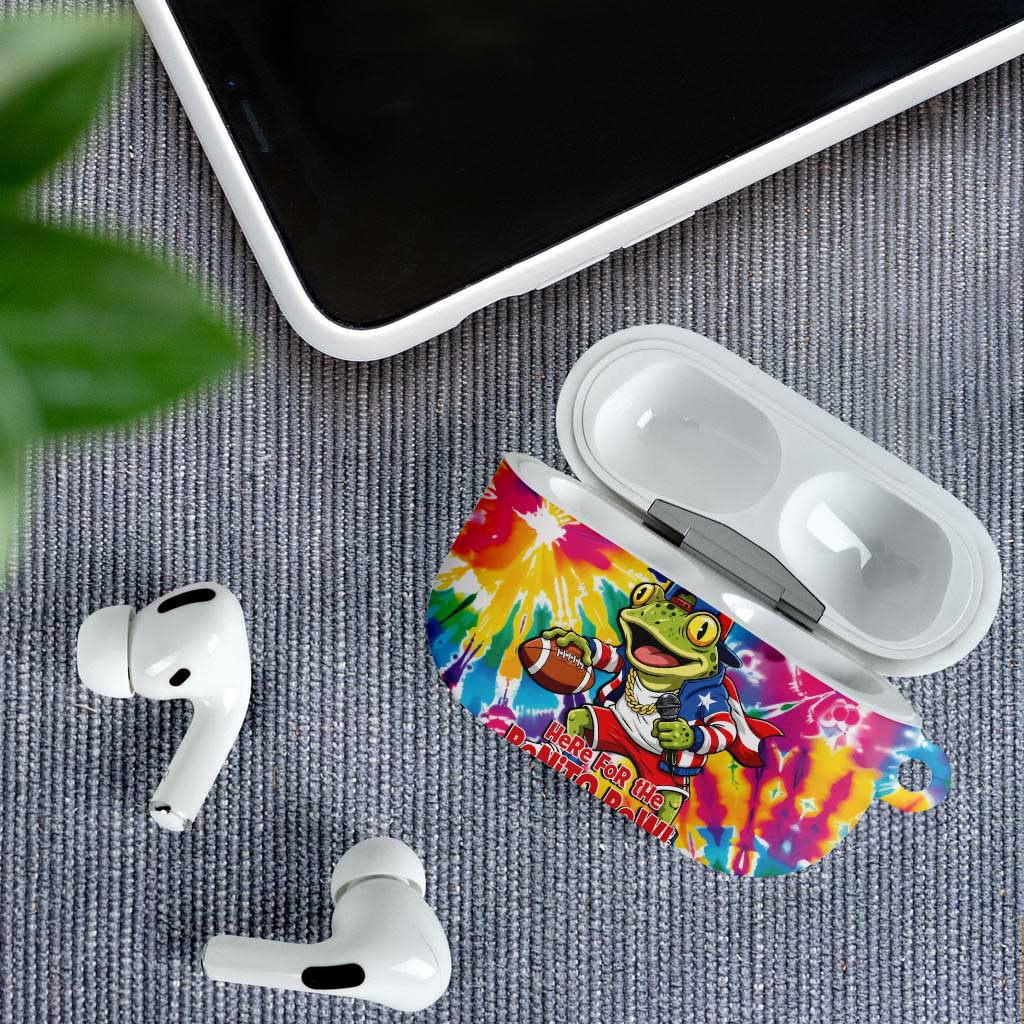 Funny Benito Coqui Frog AirPods Case Puerto Rican Coquí Football