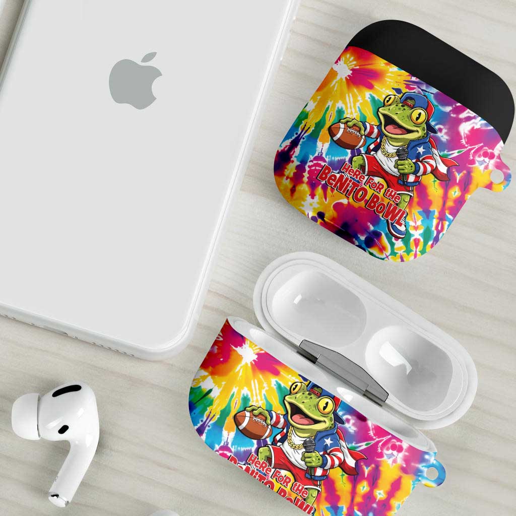 Funny Benito Coqui Frog AirPods Case Puerto Rican Coquí Football